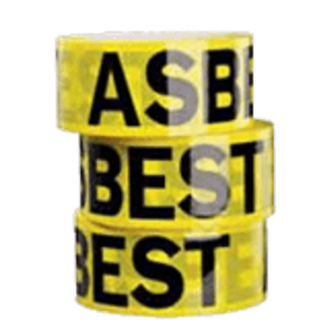 Hovedbilde Asbesttape - Gul varseltape for asbest 50 mm x 66 m