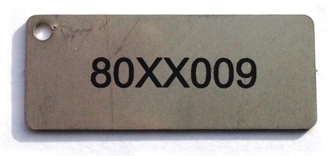 Hovedbilde Tagskilt for ventiler og kraner 15 x 50 mm