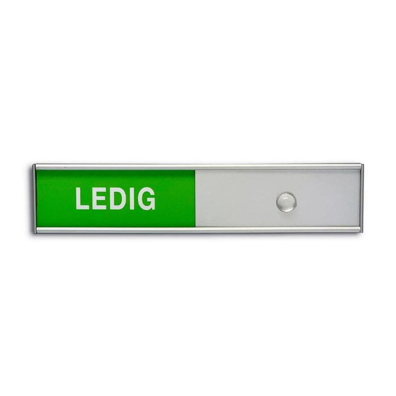LEDIG / OPPTATT Skilt - 150 x 35 mm