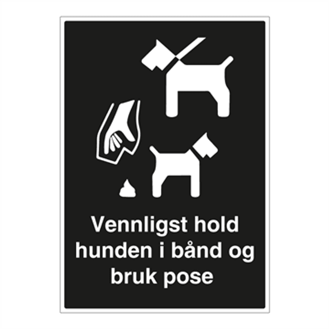 Hovedbilde Båndtvang - Hold hunden i bånd skilt