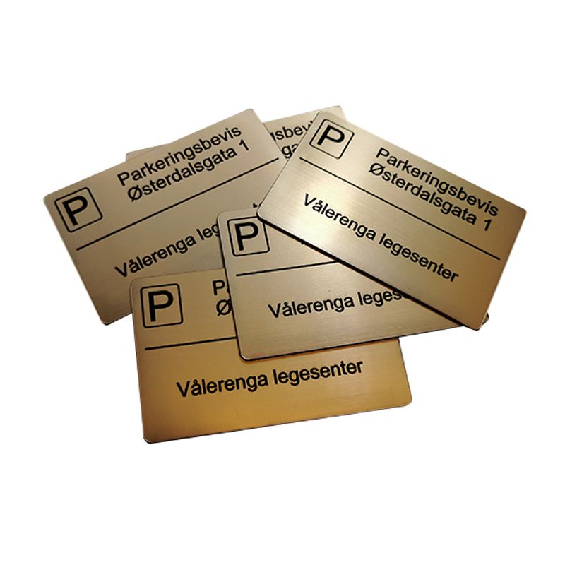 Parkeringsbevis for reserverte parkeringsplasser