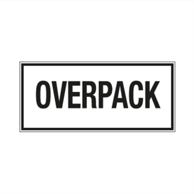 Hovedbilde Overpack etiketter 50 x 100 mm - ADR merking