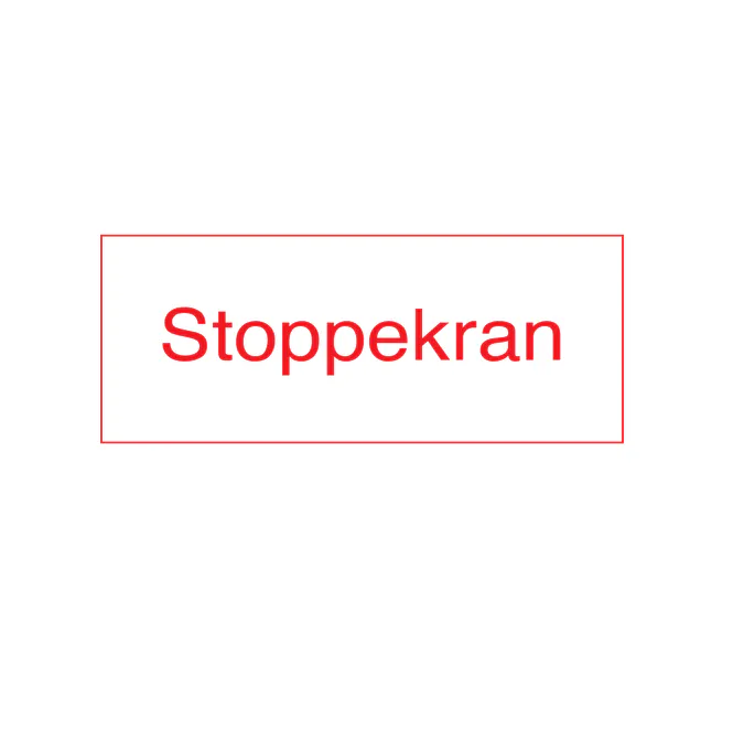 Hovedbilde Stoppekranskilt - merkeskilt for stoppekran for vann
