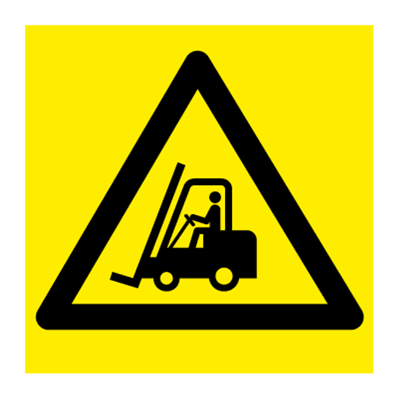 Se opp for truck - skilt med symbol
