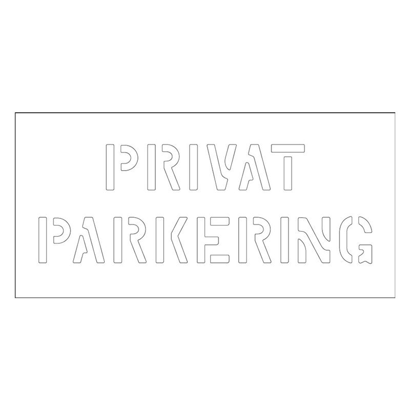 Sjablong - Privat Parkering