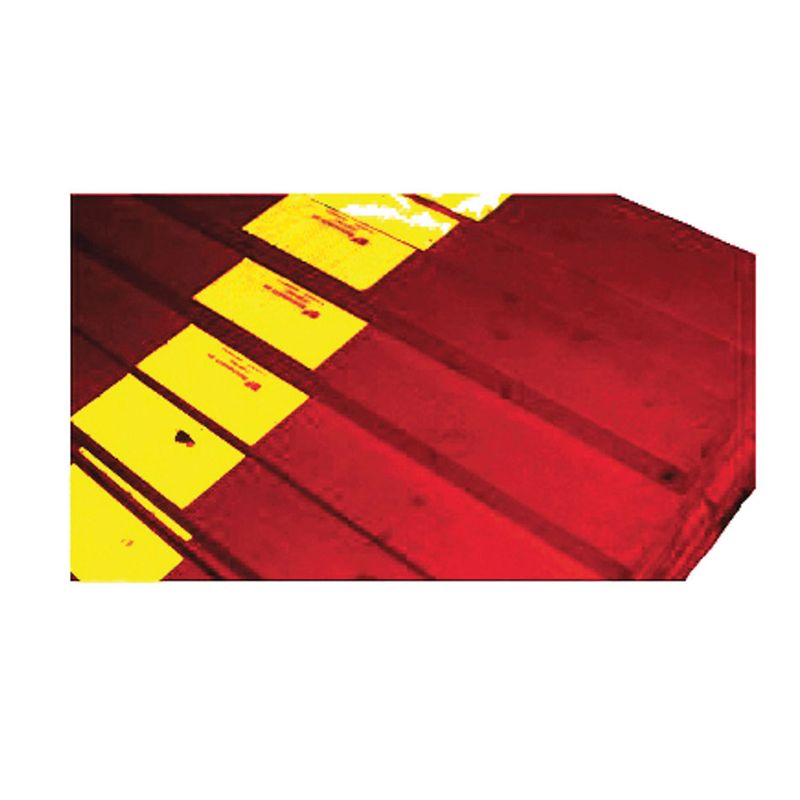 Sperreplank i tre med refleks 3900 mm
