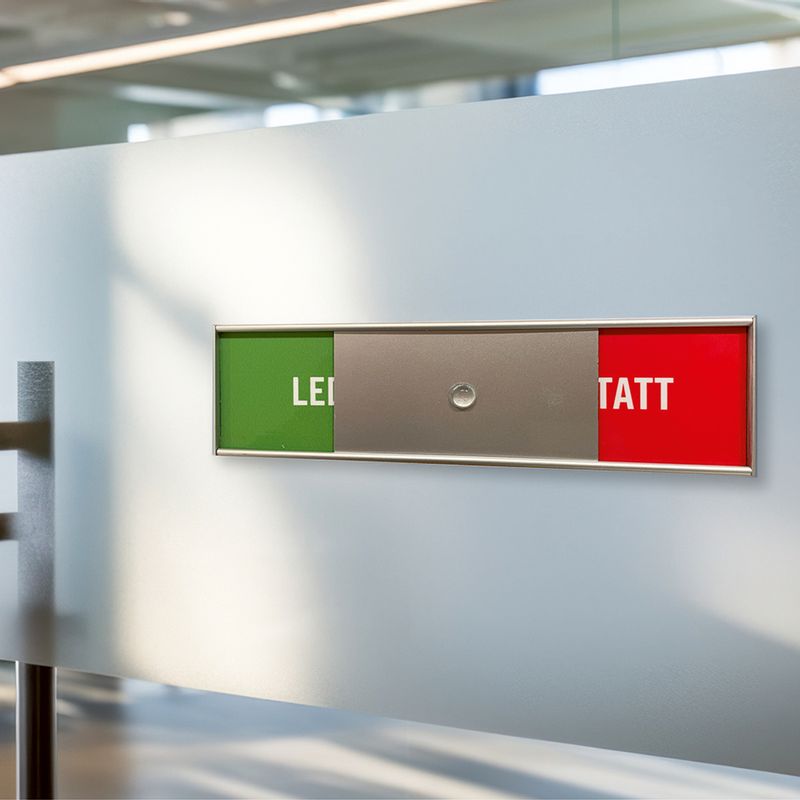 LEDIG / OPPTATT Skilt - 150 x 35 mm